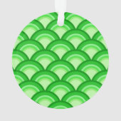 Motif à vagues Art déco - vert jade (dos)