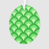 Motif à vagues Art déco - vert jade (devant)