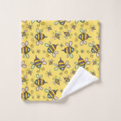 Motif Abeille Bourdon (Gant de toilette)