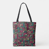Motif Abstrait 110122 - Couleurs 01 Sac fourre-tou (Dos)