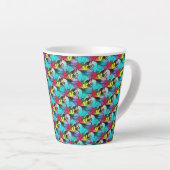 motif Abstrait 1208 - Latte Mug (Angle droit)