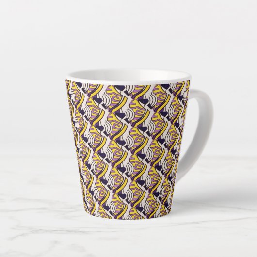 motif Abstrait 1209 - Latte Mug (Angle droit)
