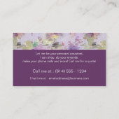 Motif Abstrait 1 Carte de visite vertical (Dos)