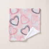 Motif abstrait 3 couleurs (Gant de toilette)