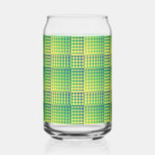 Motif abstrait à carreaux verts et bleus (Recto)