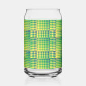 Motif abstrait à carreaux verts et bleus (Droite)