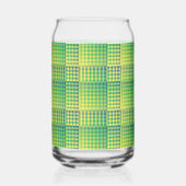 Motif abstrait à carreaux verts et bleus (Gauche)