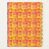 Motif Abstrait à Damier Rouge Jaune (Dos)