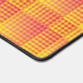 Motif Abstrait à Damier Rouge Jaune (Coin)