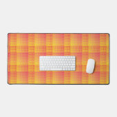 Motif Abstrait à Damier Rouge Jaune (Clavier et souris)