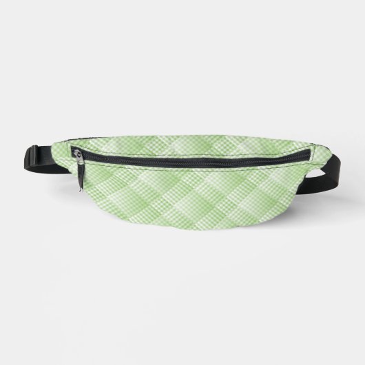 Motif Abstrait à Damier Vert Blanc (Recto)