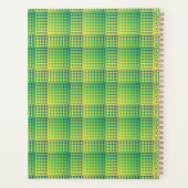 Motif Abstrait à Damier Vert Bleu (Dos)