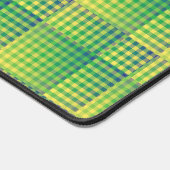 Motif Abstrait à Damier Vert Bleu (Coin)