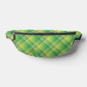 Motif Abstrait à Damier Vert Bleu (Poser)