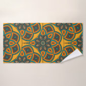 motif Abstrait à l'échelle de mandala sans soudure (Serviette de bain)