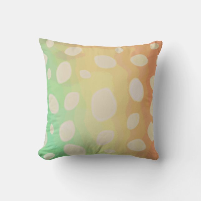 motif abstrait aquarelle design moderne coussin (Recto)
