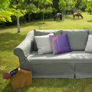 motif Abstrait avec le nom lavande Lève oreiller