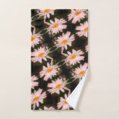 Motif Abstrait blanc Fleur de marguerite (Serviette à main)