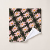 Motif Abstrait blanc Fleur de marguerite (Gant de toilette)
