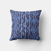 Motif Abstrait bleu et noir sur un Coussin (Verso)
