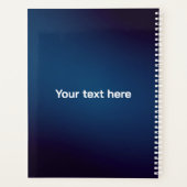 Motif Abstrait Bleu Foncé | Ajouter du Texte (Dos)
