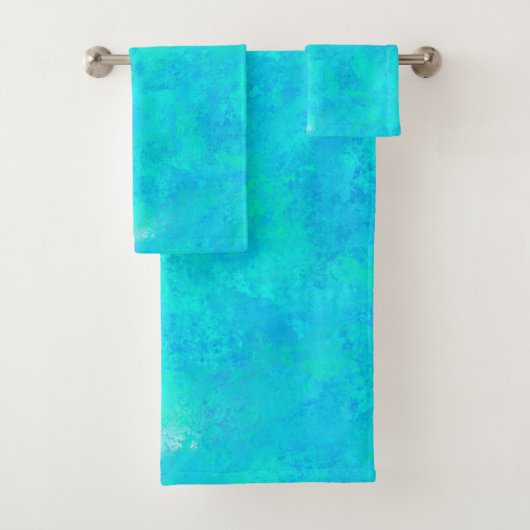 Motif Abstrait Bleu Turquoise (En situation)