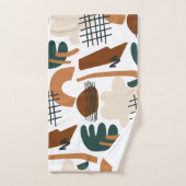 Motif Abstrait Bohème Propre | Minimalisme Moderne (Serviette à main)