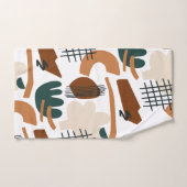 Motif Abstrait Bohème Propre | Minimalisme Moderne (Serviette à main)