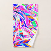 Motif abstrait coloré (Serviette à main)