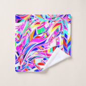 Motif abstrait coloré (Gant de toilette)