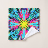 Motif Abstrait coloré (Gant de toilette)