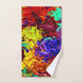 Motif Abstrait coloré (Serviette à main)