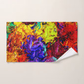 Motif Abstrait coloré (Serviette à main)
