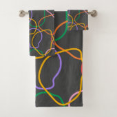 Motif Abstrait coloré Wavy Lines (En situation)