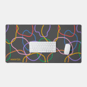 Motif Abstrait coloré Wavy Lines (Clavier et souris)