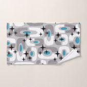 Motif Abstrait Cosmique Moderne Rétro du Milieu du (Serviette à main)