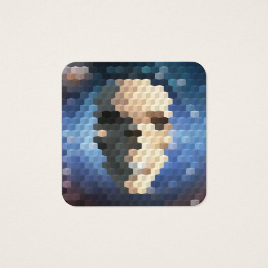 Motif abstrait crâne (Devant)