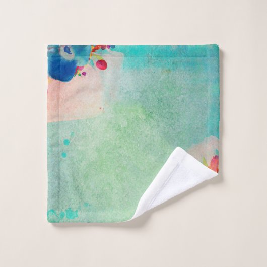Motif Abstrait d'aquarelle (Gant de toilette)