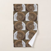 Motif Abstrait de Coquilles d'Escargot (Serviette à main)