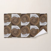 Motif Abstrait de Coquilles d'Escargot (Serviette à main)