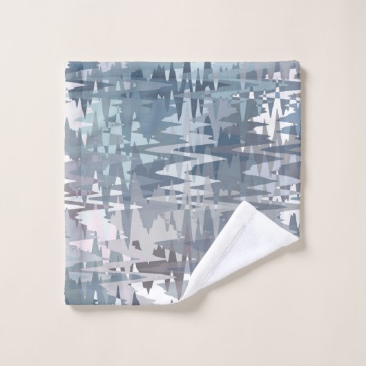 Motif Abstrait de Couleurs Douces et Pastel (Gant de toilette)