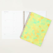 motif Abstrait de formes jaune et verte (Devant avec enveloppe)