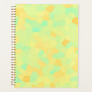 motif Abstrait de formes jaune et verte