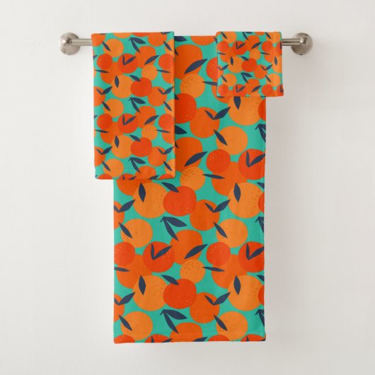 Motif Abstrait de fruits orange (En situation)