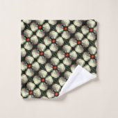 Motif Abstrait de la Fleur de Tulipe blanche (Gant de toilette)