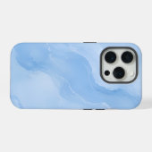 Motif Abstrait de Marbre Bleu Clair (Verso Horizontal)