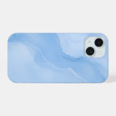 Motif Abstrait de Marbre Bleu Clair (Verso Horizontal)