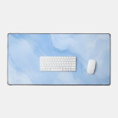 Motif Abstrait de Marbre Bleu Doux (Clavier et souris)