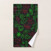 Motif Abstrait de Noël (Serviette à main)