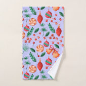 Motif Abstrait de Noël branché (Serviette à main)